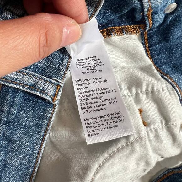 J.Crew 10”’Vintage Slim Straight Jeans Raw Hem Medium Wash Size 30 - Picture 9 of 10